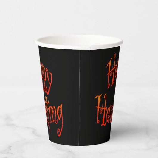 Happy Haunting Papieren Bekers (Rechts)