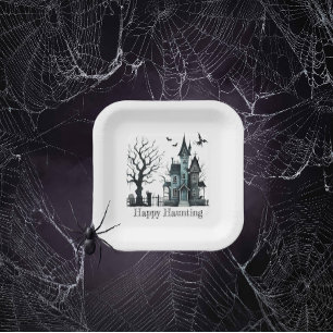 Happy Haunting Papieren Bordje