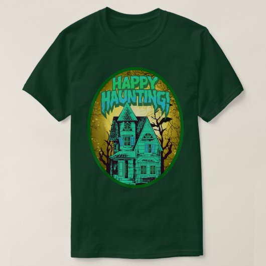 Happy Haunting perfect Halloween T-shirt (Design voorkant)