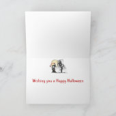 Happy Haunting Reaper Wenskaart Kaart (Binnen)