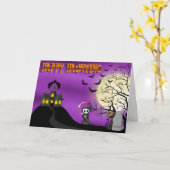 Happy Haunting Reaper Wenskaart Kaart (Gele Bloem)