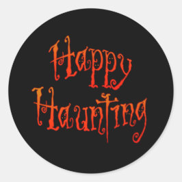 Happy Haunting Ronde Sticker
