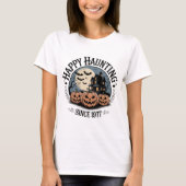 Happy Haunting sinds 1977 T-shirt |  heemst (Voorkant)