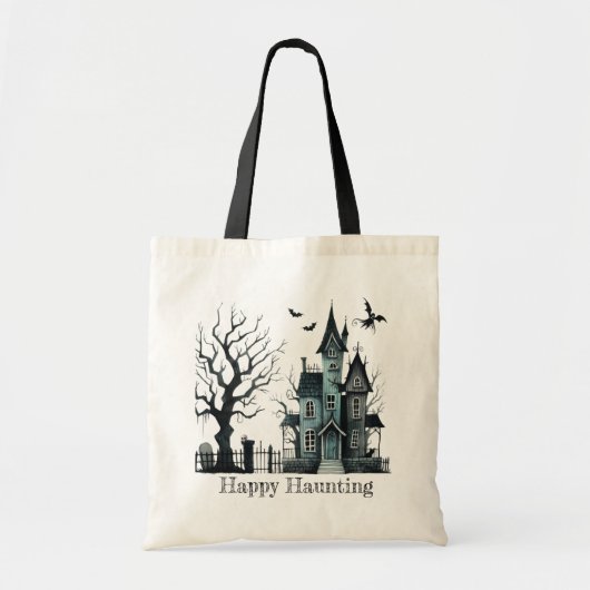 Happy Haunting Snoep Tote Bag (Voorkant)