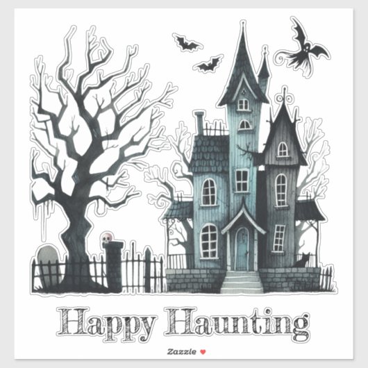 Happy Haunting Sticker (Vel)