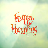 Happy Haunting Window Cling Raamsticker (Vel 3)