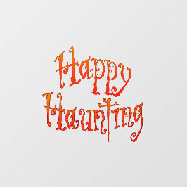Happy Haunting Window Cling Raamsticker