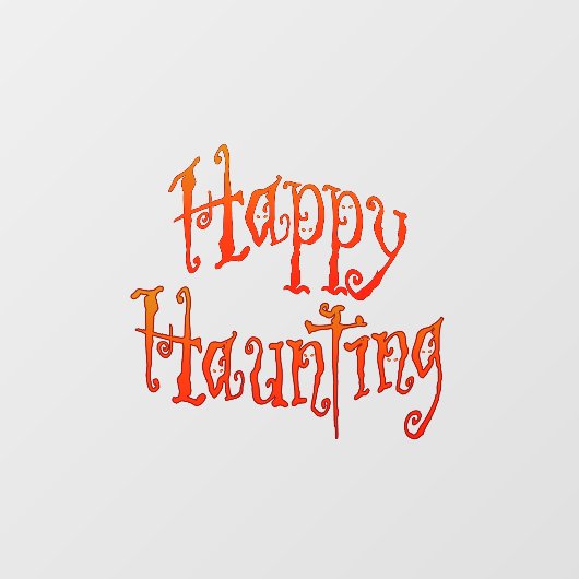 Happy Haunting Window Cling Raamsticker (Vel)