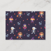 Happy Haunting Witch Halloween Classroom Kaart Visitekaartje (Achterkant)