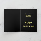 Happy Haunting Zombie Halloween Spooky Kaart (Binnen)