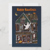 Happy Hauntings - Uitnodiging voor het Huis van Af (Voorkant)