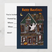 Happy Hauntings - Uitnodiging voor het Huis van Af (Voorkant / Achterkant)