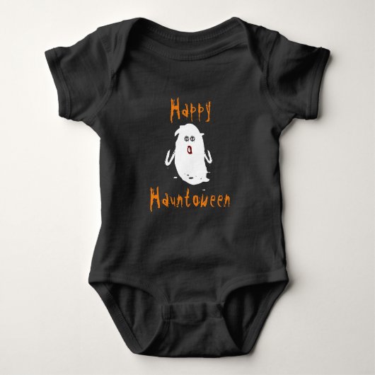 Happy Hauntoween Ghost Romper (Voorkant)