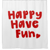 Happy have Fun Douchegordijn (Voorkant)