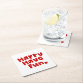 Happy have Fun Kartonnen Onderzetters (Insitu)