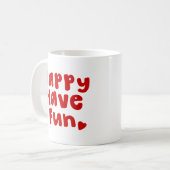 Happy have Fun Koffiemok (Voorkant links)