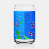 Happy Hawaiian Orchid Bird Blikvorm Glas (Rechts)