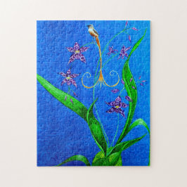 Happy Hawaiian Orchid Bird Legpuzzel