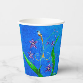 Happy Hawaiian Orchid Bird Papieren Bekers
