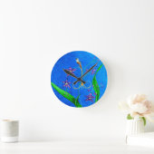 Happy Hawaiian Orchid Bird Ronde Klok (Huis)