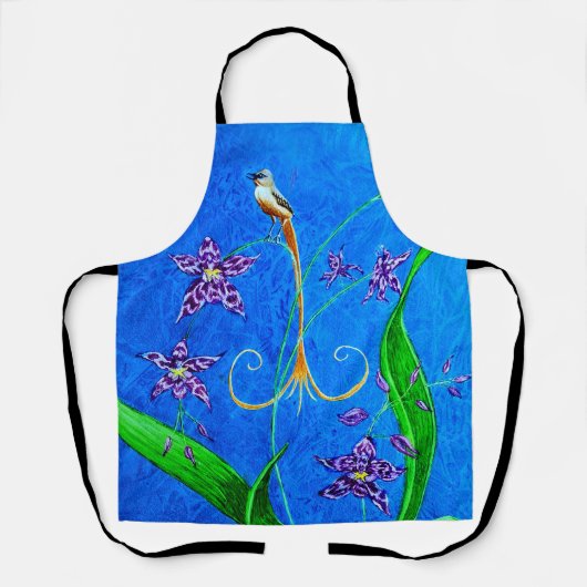 Happy Hawaiian Orchid Bird Schort (Voorkant)