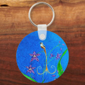 Happy Hawaiian Orchid Bird Sleutelhanger (Voorkant)