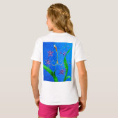 Happy Hawaiian Orchid Bird T-shirt (Achterkant volledig)