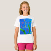 Happy Hawaiian Orchid Bird T-shirt (Voorkant volledig)