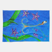 Happy Hawaiian Orchid Bird Theedoek (Horizontaal)