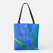 Happy Hawaiian Orchid Bird Tote Bag (Achterkant)