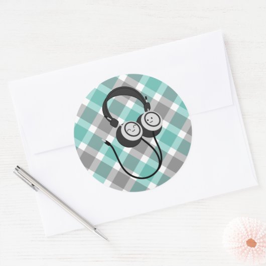 Happy Headphone Stickers (Envelop)
