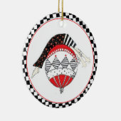 Happy Healthy Balanced Pilates Holiday Keramisch Ornament (Rechts)