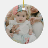 Happy Healthy Holiday | Vakantievorming Keramisch Ornament (Achterkant)