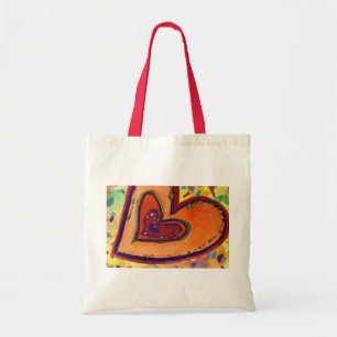 Happy Heart Bag Tote Bag