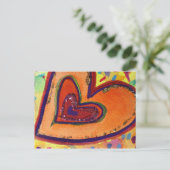 Happy Heart Briefkaart (Staand voorkant)