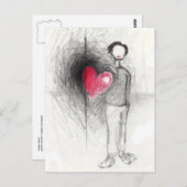 Happy Heart Briefkaart (Voorkant / Achterkant)