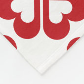 Happy Heart Clovers Fleece Deken (Hoek)