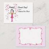 Happy Heart Day II Valentijnse Notitiekaartje (Voorkant / Achterkant)