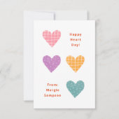 Happy Heart Day Pastel Hearts Classroom Valentijn Kaart (Voorkant)