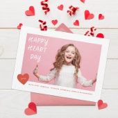 Happy Heart Day Valentijn Foto Feestdagenkaart
