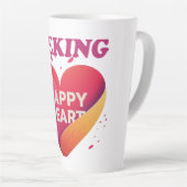 Happy Heart Design Latte Mok (Rechterhoek)