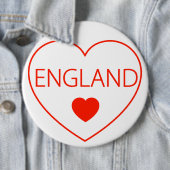 Happy Heart England Ronde Button 6,0 Cm (In situ)