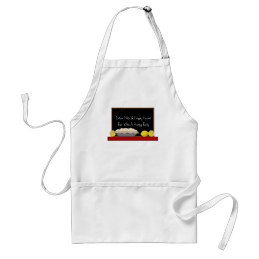 Happy Heart Happy Belly Apron Standaard Schort (Voorkant)