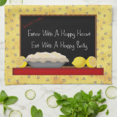 Happy Heart Happy Belly Kitchen Towel Theedoek (Gevouwen)