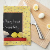 Happy Heart Happy Belly Kitchen Towel Theedoek (Quarter Fold)