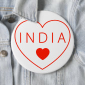 Happy Heart India Ronde Button 6,0 Cm (In situ)