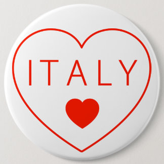 Happy Heart Italië Ronde Button 6,0 Cm