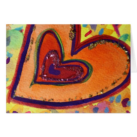 Happy Heart Kaart (Voorkant Horizontaal)