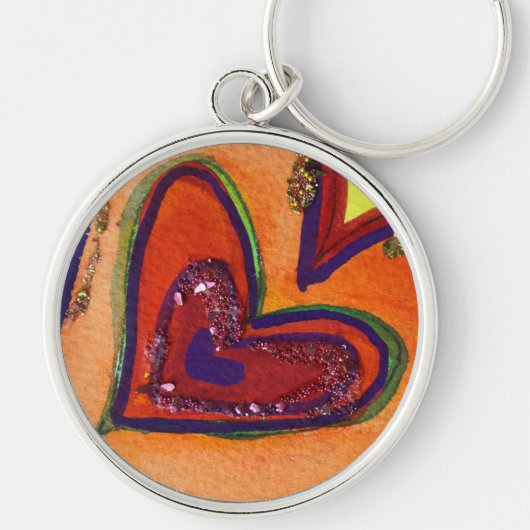 Happy Heart Keychain (Voorkant)