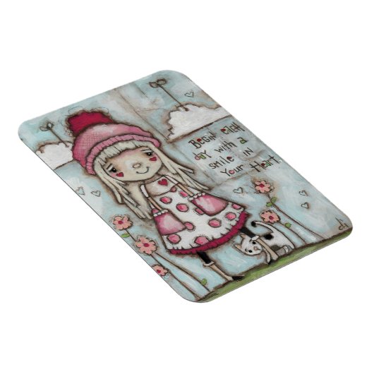 Happy Heart - Magneet 3x4" (Rechterzijde)